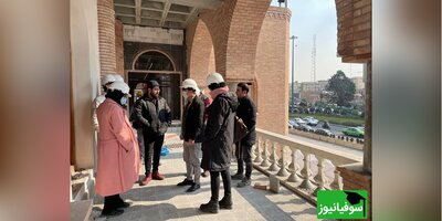بازدید دانشجویان دانشگاه تربیت مدرس از پروژه‌های عمرانی شهر تهران