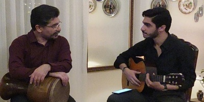 کلکسیون آلات موسیقی در منزل هنری امیرحسین مدرس، ایناروس سریال یوسف پیامبر/ از سه تار و تنبک تا گیتار و...