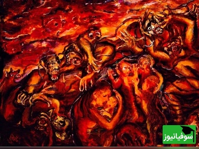 آخرالزمان در نقاشی‌های شگفت‌انگیز و منحصربه‌فرد نبیل کانسو، هنرمند لبنانی-آمریکایی/ رنگ قرمز نماد جنگه یا جهنم؟