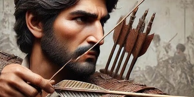 (عکس) آرش کمانگیر در عصر سلفی‌ها/ از تیراندازی افسانه‌ای تا آبگوشت‌خوردن در طبیعت!