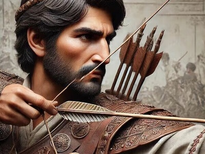 (عکس) آرش کمانگیر در عصر سلفی‌ها/ از تیراندازی افسانه‌ای تا آبگوشت‌خوردن در طبیعت!