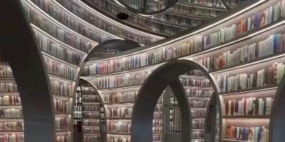 (ویدئو) قصر رویایی کتاب با چیدمانی دلنشین/ فقط عاشقای کتاب، زیبایی این کتابخونه رو درک می‌کنن