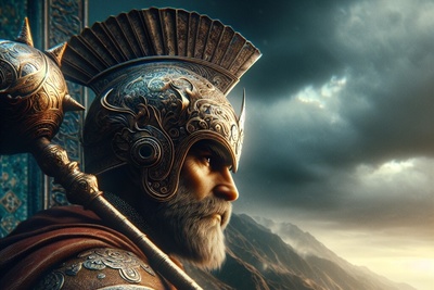 (تصاویر) کشف مرموز تبر 4500 ساله در ایران؛ گرز مفرغی با شیر، گاو، گراز و مار