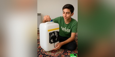 زنگ خلاقیت: ابتکار  تحسین برانگیز دانش آموز ایرانی در ساخت کولر آبی با کمترین امکانات و فقط با یک گالن آب حماسه آفرید/ هنر نزد ایرانیان بوده و ادامه خواهد داشت