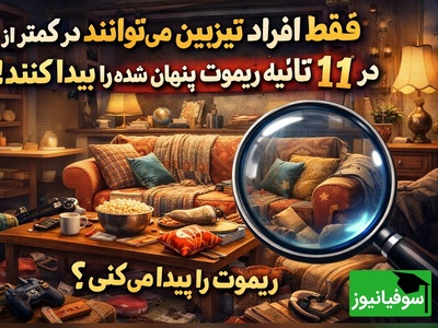 این خطای دید مغزت را به چالش می‌کشد؛ می‌توانی در 11 ثانیه ریموت تلویزیون را پیدا کنی؟