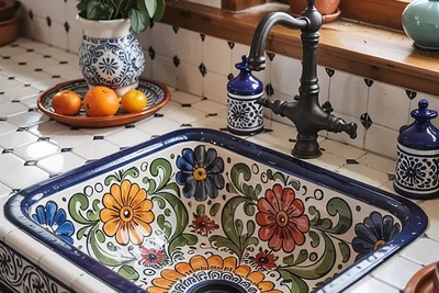 خلاقیت خیره‌کننده هنرمند برای ساخت سینک رومیزی منحصربفرد با کاشی کاری سنتی ایرانی؛ سنت و مدرن بودن رو چه خوب در یک قاب جمع کرده😍 / درسته که میگن هنر نزد ایرانیان است و بس + ویدئو