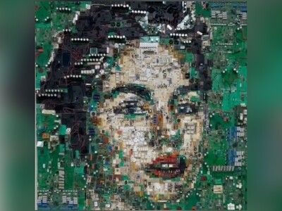 ویدیو/ ساخت چهره‌ای خارق‌العاده از دختری سیاه چشم با اتصال تعدادی از "بردهای الکتریکی"