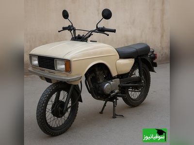 خلاقیت خنده‌دار و تحسین برانگیز پدر ایرانی در مُدرنیزه کردن موتور با پیکان حماسه ساز شد/اینم از تکنولوژی وطنی😂