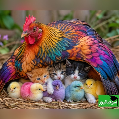 (ویدئو)  مستند حیات وحش حیوانات/ وقتی غریزه و مهر و محبت مادری مُرغ حد و مرز نمیشناسه😍