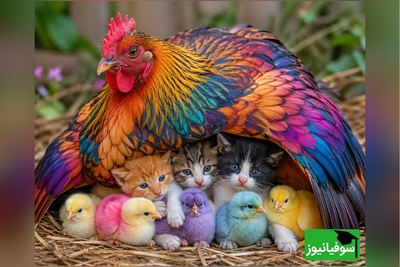 (ویدئو)  مستند حیات وحش حیوانات/ وقتی غریزه و مهر و محبت مادری مُرغ حد و مرز نمیشناسه😍