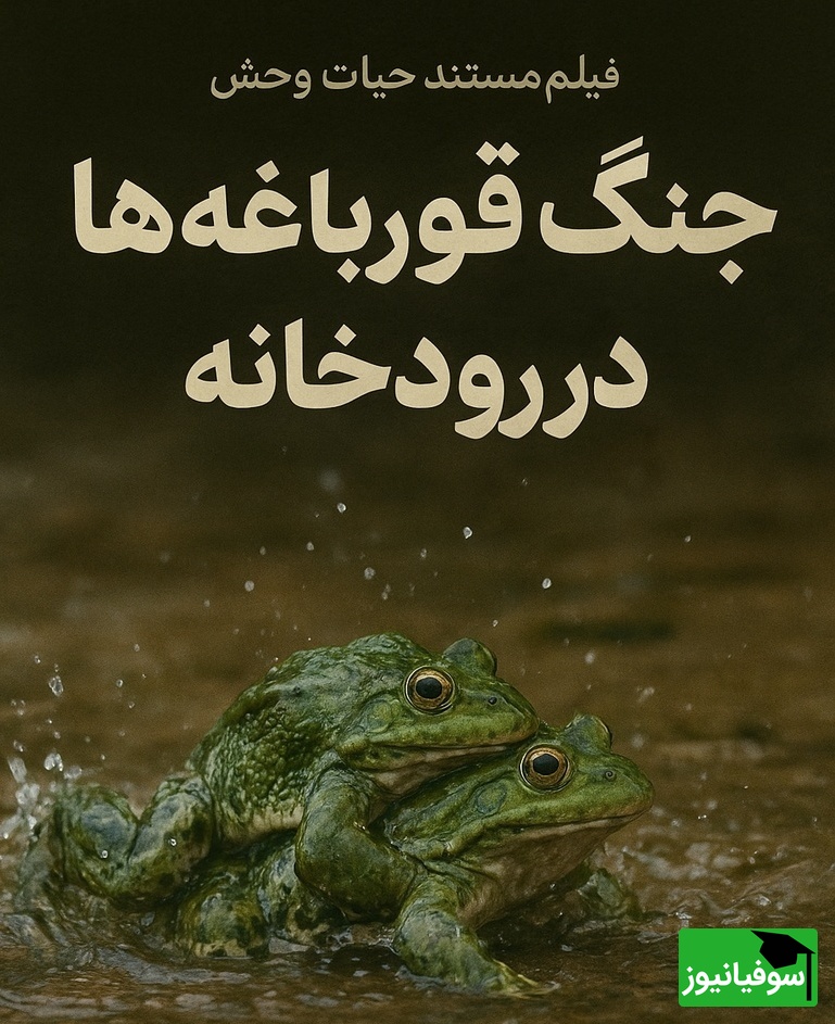 فیلم/ مستند حیات وحش حیوانات / جنگ قورباغه ها در رودخانه