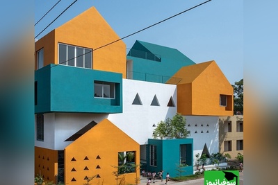 (عکس) پیش‌دبستانی استودیو اینفینیتی در هند/ نمونه‌ای از معماری خلاقانه و فضایی دلنشین و رنگارنگ با حس آزادی و کنجکاوی🤩