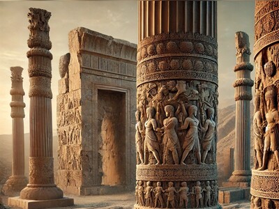 ویدیو/ نمایی حیرت‌انگیز از سالم‌ترین ستون تخت‌جمشید؛ شاهکار معماری هخامنشی در تلالو صلابت و شکوه ایران باستان