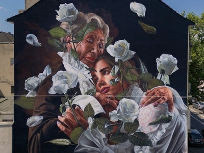 خلاقیت شاهکار هنرمندهای خوش ذوق خیابانی که خرابی ها رو تبدیل به اثر هنری/ببین و لذت ببر😍