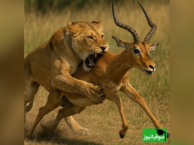 مستند شگفت‌انگیز طبیعت وحشی: لحظه کمین شیر ماده و حمله سریع به گوزن یالدار! +ویدیو