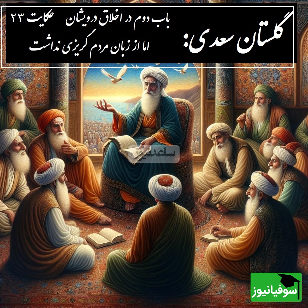 حکایت گلستان سعدی: از گمراهی به نور رسید، اما از زبان مردم گریزی نداشت / باب دوم در اخلاق درویشان حکایت شماره 23 + فایل صوتی و نسخههای قدیمی