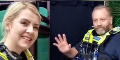 (فیلم) پلیس استرالیایی مهمان هیئت مذهبی شد/ واکنش جالبشان به نذری دیدنی است!