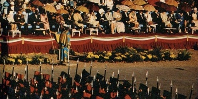 (عکس) روایت شکوه و تجمل جشن‌های 2500 ساله در مهر 1350؛ از چادرهای تخت جمشید تا مراسم تاریخی ایران