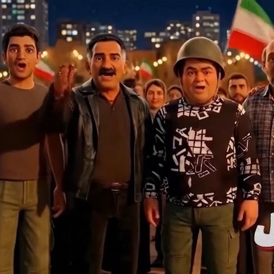 رونمایی از ورژن انیمیشنی کامبیز دیرباز و اکبر عبدی در سریال اخراجی ها با حضور ترامپ و نتانیاهو/ از آسمون داره میره یه دسته موشک بیبی جون بجنب سریع جور کن یه پوشک+فیلم
