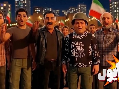 رونمایی از ورژن انیمیشنی کامبیز دیرباز و اکبر عبدی در سریال اخراجی ها با حضور ترامپ و نتانیاهو/ از آسمون داره میره یه دسته موشک بیبی جون بجنب سریع جور کن یه پوشک+فیلم