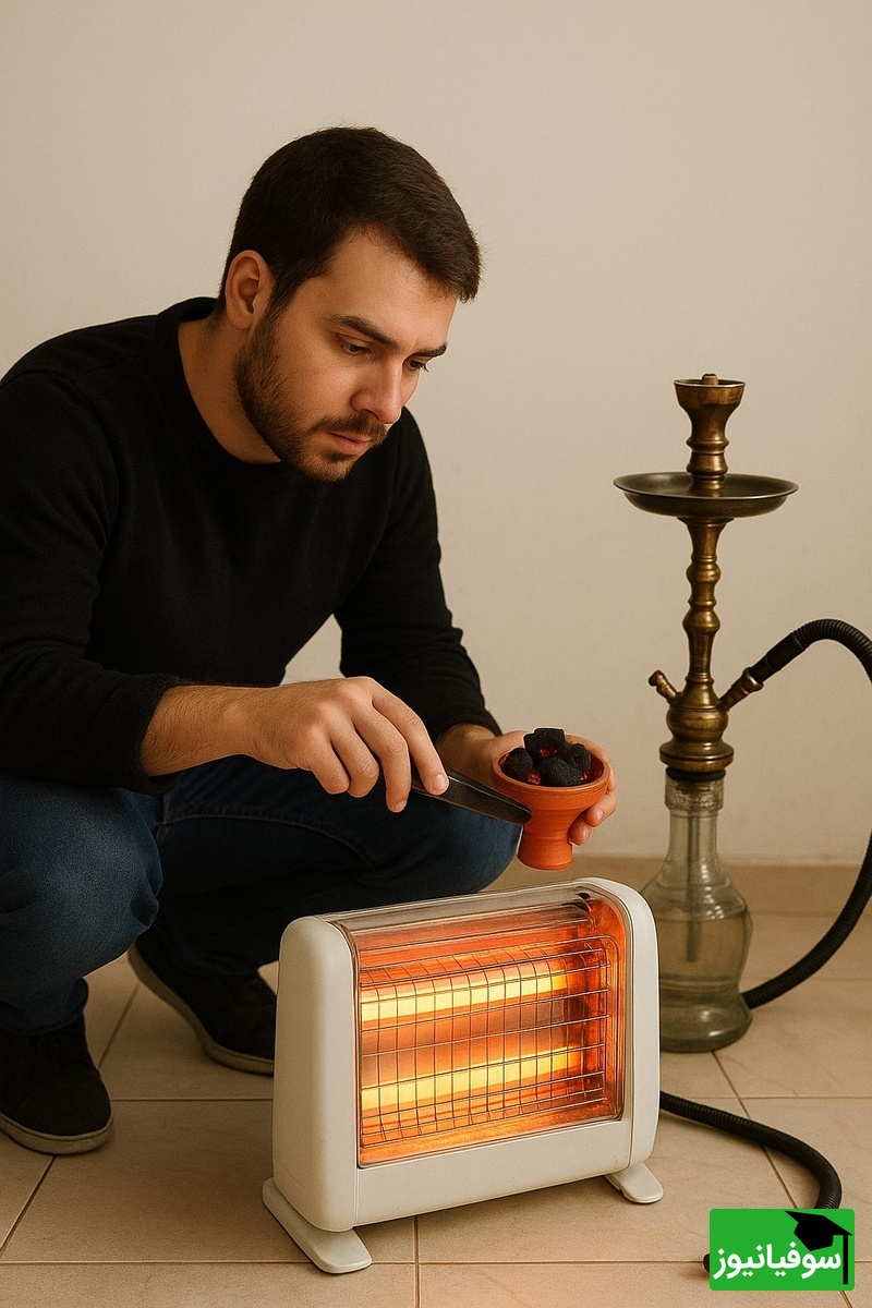 زنگ خلاقیت/ ابتکار و نوآوری  خنده‌دار " جوان ایرانی" در گرم کردن قلیان با هیتر برقی حماسه آفرید/ هنر نزد ایرانیان است و بس/ والسلام😂