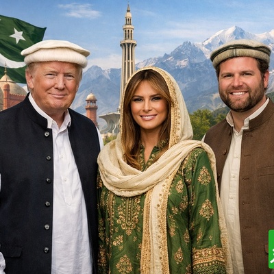 نگاهی به استایل دیده نشده ترامپ، ملانیا و جی دی ونس در خیابان‌های اسلام‌آباد / از کاخ سفید تا ترک موتور 😂