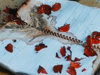 (ویدئو) وقتی دفترهای مشق نیمه‌تمام ماندند؛ روایت تلخ وسایل به‌جا مانده از دانش‌آموزان میناب