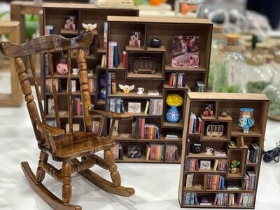 ویدیو/ دکوری‌های جمع و جورِ مینیاتوری کتابخانه مخصوص سخت‌پسندهای چیدمانی/ چقدرم به خونۀ "آلیس در سرزمین عجایب" میاد