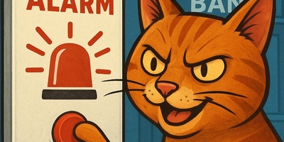 گربه دزد دیده بودید؟ یه تنه شهر رو بهم ریخت و آژیر بانک را به صدا درآورد / چه مظلوم نمایی میکنه 😂