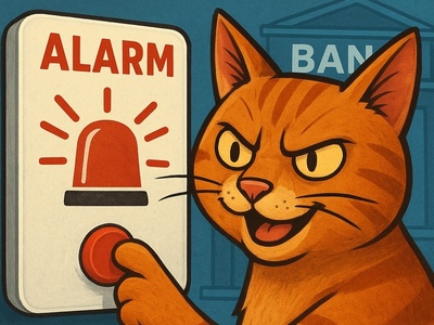 گربه دزد دیده بودید؟ یه تنه شهر رو بهم ریخت و آژیر بانک را به صدا درآورد / چه مظلوم نمایی میکنه 😂