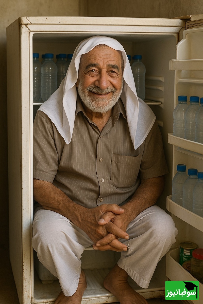 زنگ خلاقیت: ابتکار خنده دار جوان اهوازی برای فرار از گرما /وقتی گرما زیادی به مغزت فشار میاره😂
