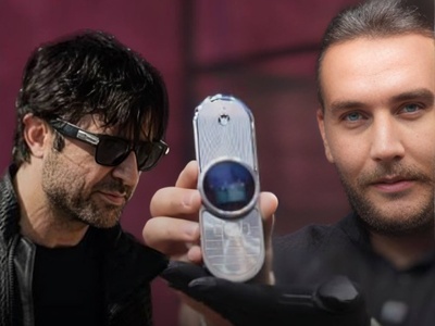 (ویدئو) نگاهی به موبایل لوکس هومن سیدی در سریال وحشی: نمایشگر یاقوتی و چرخ‌دنده‌های سوئیسی