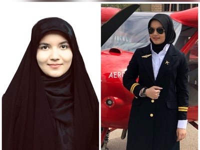 (ویدئو) توفان «خمسه اسبقیان» در قلب نیویورک؛ دختری که با چادر از کابین خلبانی به سازمان ملل رفت!