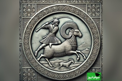 (عکس) هنر فلز در دوران ساسانی/ تصویری کم‌نظیر از بشقاب با نقش برجستۀ قوچ