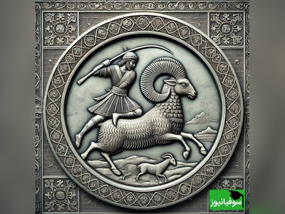 (عکس) هنر فلز در دوران ساسانی/ تصویری کم‌نظیر از بشقاب با نقش برجستۀ قوچ