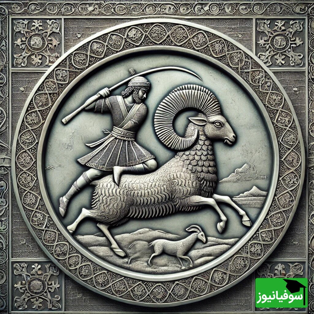 (عکس) هنر فلز در دوران ساسانی/ تصویری کم‌نظیر از بشقاب با نقش برجستۀ قوچ