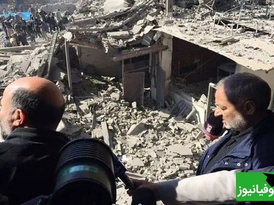 مهمان‌نوازی پیرمردی میان آوار خانه اش از افراد حاضر در صحنه که اشک همه رو در آورد😔+ ویدئو