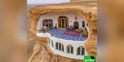 پیوند سنت و فناوری؛ بازآفرینی معماری و فرش ایرانی در دل طبیعت با هوش مصنوعی + تصاویر