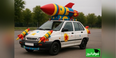 خلاقیت حماسه‌آفرین جوان ایرانی برای تبدیل پراید به تانک جنگی و مجهز به سامانه موشکی / هنر نزد ایرانیان است و بس😂/ پراید موشک‌انداز کم بود