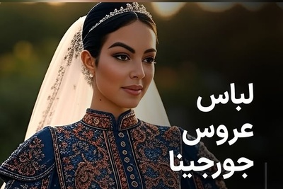 هنر ایرانی در لباس عروس جورجینا / این شاهکار جهانی را ببینید زیباترین لباس دنیا شده + عکس