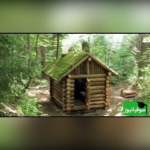 ویدیو/ معماری بی‌نظیر از ساخت کلبهٔ چوبی لاکچری وسط جنگل تاریک