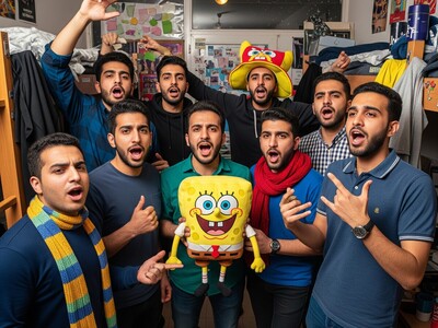 (فیلم) همخوانی خنده‌دار باب اسفنجی توسط دانشجویان ایرانی در خوابگاه وایرال شد! / شاهکاری از آینده‌سازان مملکت😂