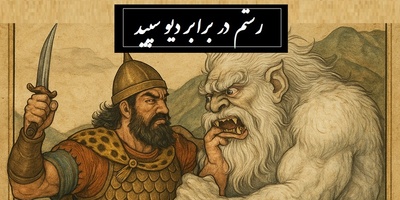 شاهنامه خوانی: رستم در برابر دیو سپید، سفر مرگ و زندگی برای نجات ایران / پادشاهی کی‌کاووس- بخش 4؛ ازان پس جهانجوی خسته جگر + متن صوتی و معنی اشعار