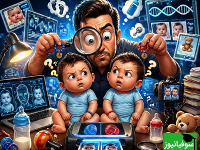 خلاقیت حماسه‌آفرین یک پدر برای شناسایی بچه‌های دوقلویش فضای مجازی رو ترکوند / این  دیگه آخره نابغه بوده
