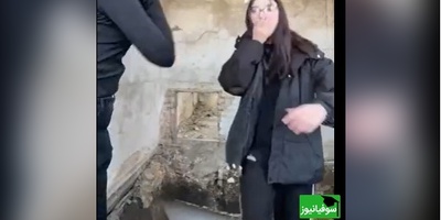 فیلم لحظه سقوط دختر مدرسه‌ای از ساختمان متروکه😮