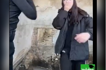 فیلم لحظه سقوط دختر مدرسه‌ای از ساختمان متروکه😮