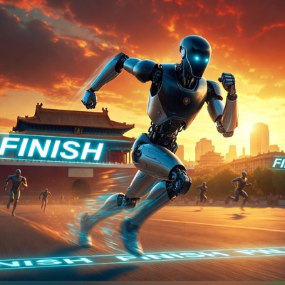 (ویدئو) آیا عصر انسان‌ها تمام شد؟ ربات دونده در پکن رکورد جهانی نیمه‌ماراتن را در هم کوبید