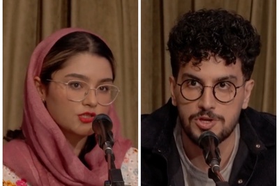 (ویدئو) کل کل فوق خنده‌دار امیرحسین قیاسی و آترینا فرحمند رتبه‌ی 1 کنکور تجربی سال 1404 بر سر لایف استایل و درس خواندن خانم دکتر؛ قیاسی: دختر کم دروغ بگو!