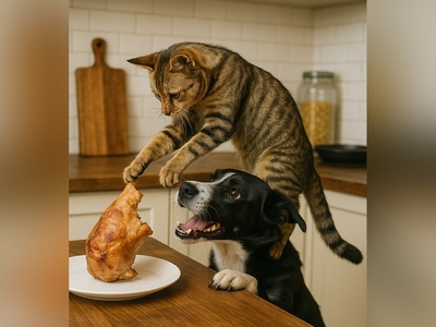 مأموریت غیرممکن؛ همکاری سگ و گربه برای اجرای سرقتی بی‌نقص