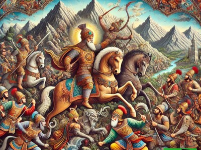 ویدئو/ شمشیر برنده رستم، کابوس دیوان مازندران/ داستان نجات شاه نابینا از چنگال اهریمنان در جنگ مازندران